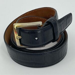 Jos A.‎ Bank Faux Alligator Embossed Black Leather Belt # 3455A Men’s Size 40